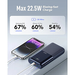 Avis SANAG Batterie Externe 22,5W Power Bank Usb C Portable Charge Rapide Avec Grosse Capacité Pour Samsung Iphone 15 14 13 12 11 Xr (Bleu)