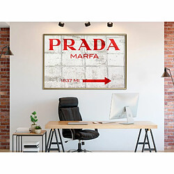 Paris Prix Affiche Murale Encadrée Prada Red 90 x 60 cm Or