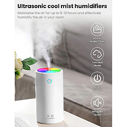 Avis El Contente Mini humidificateur coloré, veilleuse silencieuse, pulvérisateur à brume fraîche