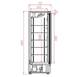 Vitrine Positive Self Service 2025 L 4 Portes - Combisteel