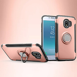 Wewoo Coque Étui de protection magnétique à 360 degrés avec anneau de rotation pour Galaxy J2 Pro 2018 or rose