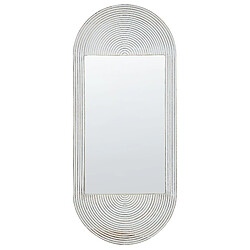 Beliani Miroir BRIANT 130 cm Blanc