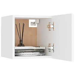 Acheter vidaXL Meuble TV mural Blanc 30,5x30x30 cm