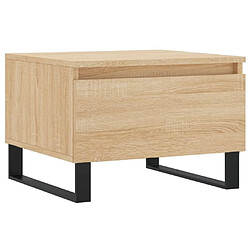 Maison Chic Lot de 2 Tables basses,Table Console pour salon chêne sonoma 50x46x35 cm bois d'ingénierie -MN15026 pas cher