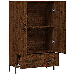 Acheter vidaXL Buffet haut chêne marron 69,5x31x115 cm bois d'ingénierie