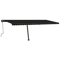 vidaXL Auvent manuel rétractable sur pied 600x350 cm Anthracite