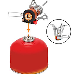 Acheter Réchaud De Camping En Plein Air Pliable Mini Pique-nique Camping Brûleur à Gaz Outil De Cuisson Orange