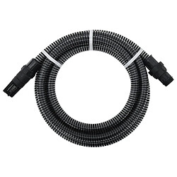 vidaXL Tuyau d'aspiration avec raccords en PVC noir 1" 10 m PVC