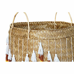 Avis Set de basket DKD Home Decor Bambou Bali Frange (3 pcs)