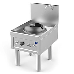 Plan de Cuisson Wok à Gaz Avec 1 Brûleur 27,5 Kw, 1 robinet de Pour L'Eau - Mastro