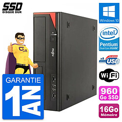 PC Fujitsu Esprimo E520 E85+ DT Intel G3220 RAM 16Go SSD 960Go Windows 10 Wifi - Occasion