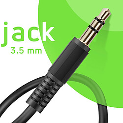 Belkin Câble Audio Jack 3.5mm Double Blindage Silicone Résistant 1m Noir pas cher