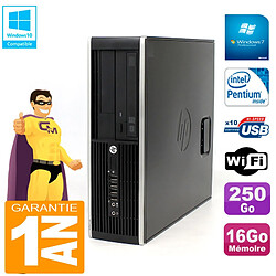 PC HP Compaq Pro 6200 SFF Intel G840 RAM 16Go 250 Go Graveur Wifi W7 - Occasion