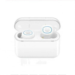 Universal A2 TWS Bluetooth 5.0 Touch Control Master LAVE Switch Bluetooth Headset 1500 mA Blanc