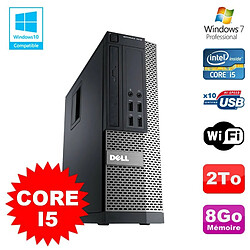 PC Dell Optiplex 7010 SFF Core I5 2400 3.1GHz 8Go Disque 2To Wifi W7 - Occasion