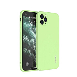 Coque en silicone trou précis anti-goutte vert clair pour votre Apple iPhone 11 Pro Max 6.5 pouces