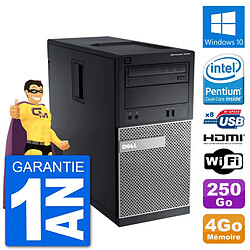 PC Dell 3010 MT G2020 RAM 4Go Disque Dur 250Go HDMI Windows 10 Wifi - Occasion