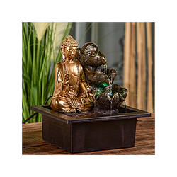 Ac-Deco Fontaine Bouddha Arya - L 17 x l 21 x H 25 cm - LED