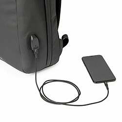 Sac à Dos avec Power Banket Compartiment pour Tablette et Ordinateur Portable Celly BUSINESSBACKBK Noir