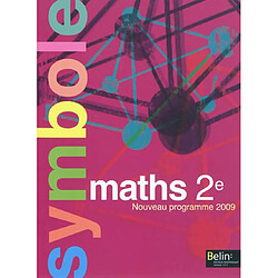 Maths 2e : nouveau programme 2009 - Occasion