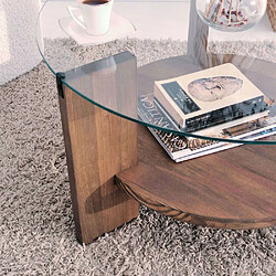 Acheter Hanah Home Table basse en bois et verre Mondo.