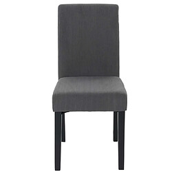 Avis Decoshop26 Lot de 6 chaises de salle à manger dossier haut en tissu velours côtelé gris foncé pieds foncés 04_0007642