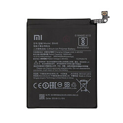 Batterie de remplacement originale Xiaomi BN46 4000mAh Batterie pour Xiaomi Redmi Note 6 Pro