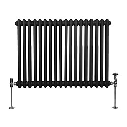 Monstershop Radiateur Traditionnel à Double Colonne – 600 x 832 mm – Noir