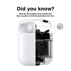 Avis Wewoo Coque Motif de griffe de chat autocollant protecteur en métal anti-poussière pour Apple AirPods 1/2 argent