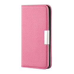 Wewoo Housse Coque Pour iPhone XR Litchi Texture Etui à rabat horizontal en cuir avec support et fentes cartes Rose