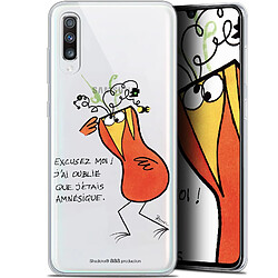 Caseink Coque Pour Samsung Galaxy A70 (6.7 ) [Gel HD Collection Les Shadoks ? Design Amnésie - Souple - Ultra Fin - Imprimé en France]