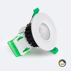 Ledkia Spot Downlight Ignifuge LED 5-8W Rond Dimmable IP65 Coupe Ø 70 mm NF Sélectionnable (Neutre-Froid)