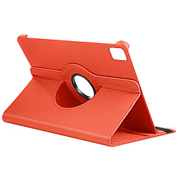 Avizar Étui Clapet pour iPad Air 13 2024 Folio Rotatif 360 Support Stand Orange