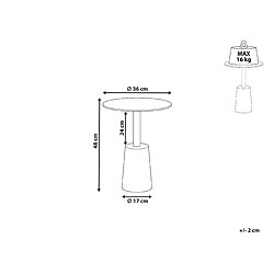 Avis Beliani Table d'appoint noir et doré TANAMI