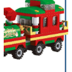 Acheter Universal Train de Noël, arbre, bâtiment, bloc, mini crâne, citrouille de sorcière d'Halloween, modèle de voiture avec des briques graphiques sur des jouets pour enfants.