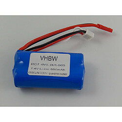 vhbw Li-Ion batterie 650mAh (7.4V) pour drone, multicopter, quadricoptère XinXun UFO X30 V Intruder comme 43965.