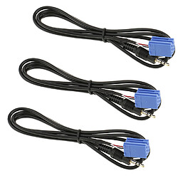 Avis 3 x Câble Audio MP3 AUX 8 Broche Adaptateur 3.5mm Pour Volkswagen Passat