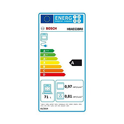 Four intégrable 71l 60cm a ecoclean inox - hba553br0 - BOSCH pas cher