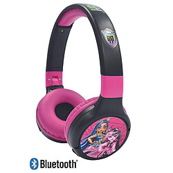 Lexibook Casque 2 en 1 Monster High Bluetooth et Filaire avec limitation de son