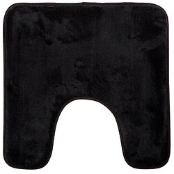 Tapis Contour WC Mémoire 48x48cm Noir