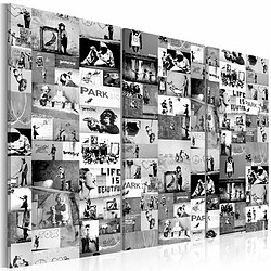 Paris Prix Tableau Imprimé Banksy - Graffiti Collage III 60 x 90 cm