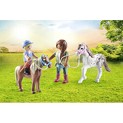 Playmobil® 71494 - PLAYMOBIL - Cavalières avec box et poneys pas cher