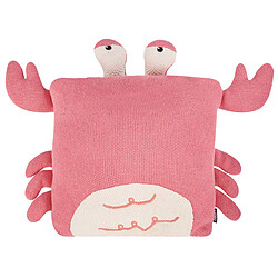 Beliani Lot de 2 coussins JARGALLI Coton 35 x 35 cm Pour enfants Rose