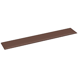 Acheter vidaXL Panneaux muraux 12 pcs Marron 90x15 cm Similicuir 1,62 m²