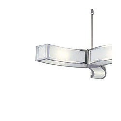 Acheter Luminaire Center Suspension Duna Blanc, Chrome poli