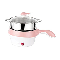 Cuisinière électrique Multifonction Gril Hot Pot Pour Dortoir Riz Oeuf Bouilli Rose 1.8L