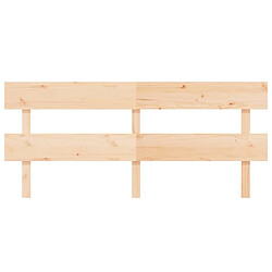 Avis Maison Chic Tête de lit scandinave,Meuble de chambre 204x3x81 cm Bois massif de pin -MN98255