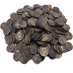 100 Pcs En Plastique Trésors De Pirate Pièces De Butin Fillers Enfants Jouets Bronze