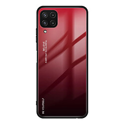 Coque en TPU anti-rayures de couleur dégradée rouge/noir pour votre Samsung Galaxy M32 (Global Version)