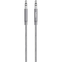 Belkin Câble Audio Premium, Jack-Jack 3,5mm - Gris Métallique